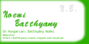 noemi batthyany business card